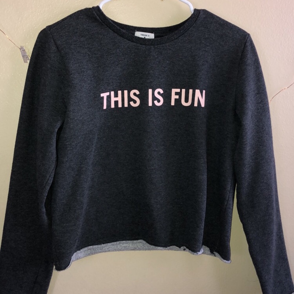 Cropped sweatshirt